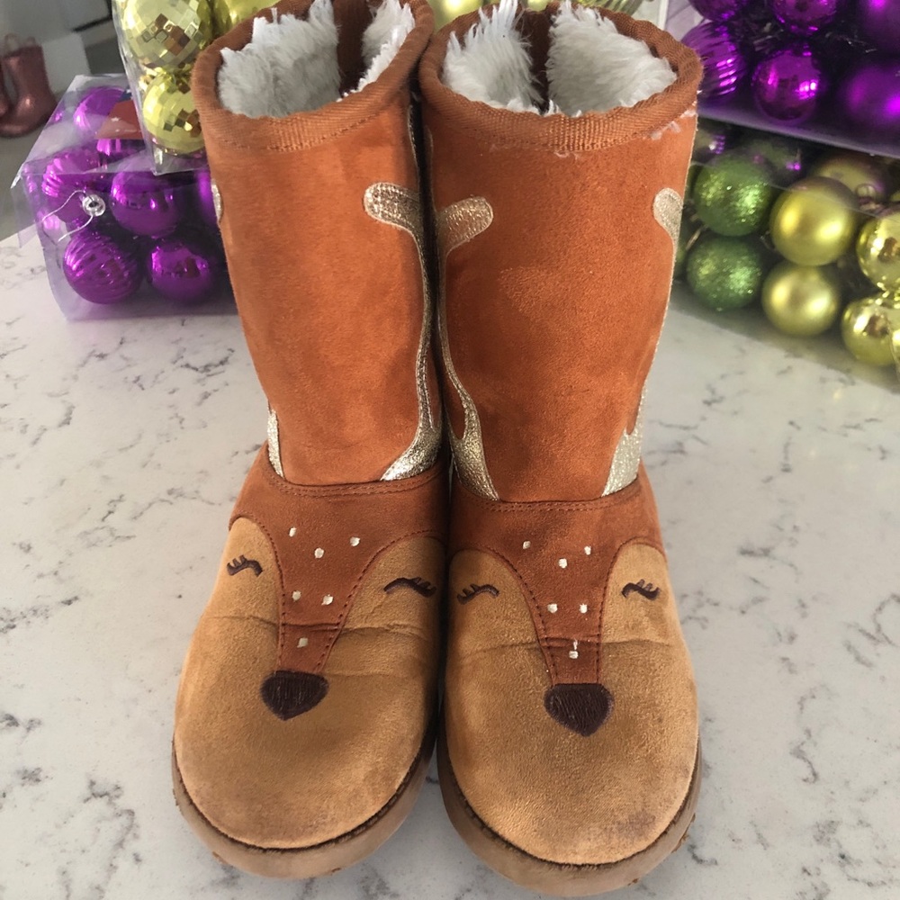 Girls Reindeer Boots